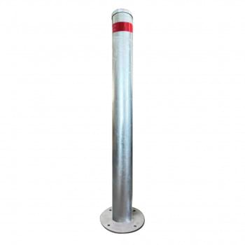 Bollard Surface Mount For Car Park 90mm x 1200mm High - Galvanised from Safety Xpress