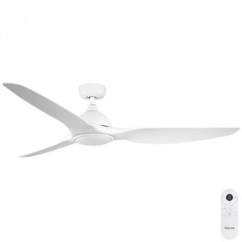 Fanco Horizon SMART High Airflow DC Ceiling Fan with CCT LED Light & Remote – White 64?
