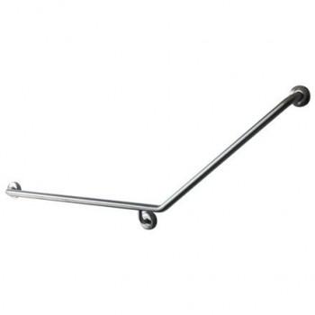 GRAB RAIL – TOILET SLOPING ARM 40 DEGREES FROM HORIZONTAL WITH GERM SHIELD 840 X 700 MM (JDM-GFS-8)