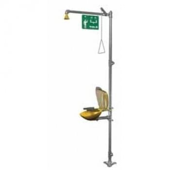 Combination Drench Showers and Eye/Face Wash Units with Hinged Dust Covers S19314PDCFWZS