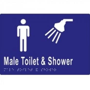 ML16291TS Male Toilet & Shower - Braille