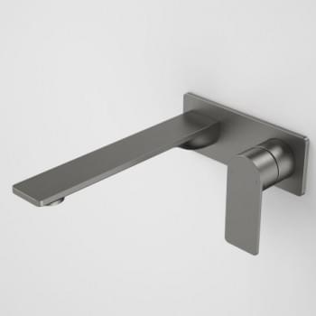 Urbane II 220mm Wall Basin / Bath Mixer - Rectangular Cover Plate - Lead Free - 99642C6AF from Caroma