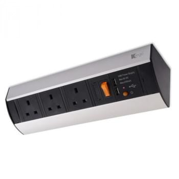 Power Station with 3 x BS Socket and 12W Dual USB Charger from Kengo