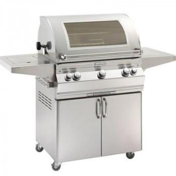 Fire Magic Grills Aurora A660s Portable Grills with Analog Thermometer - Back Burner & Rotisserie & Magic Window
