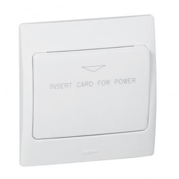 Switches for hotels, downlighter and sound distribution - complete white
