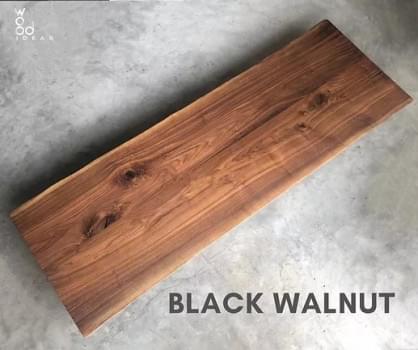 Black Walnut Wood Slab Lamination (Live edge)
