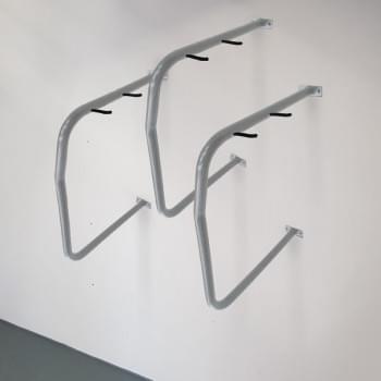 Single Wall Mounted Hanging Bike Rack from Astra Street Furniture