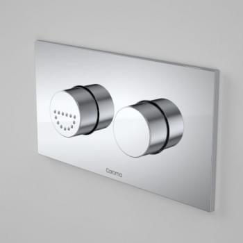 Invisi Series II® Round Dual Flush Plate & Raised Care Buttons (Plastic/Metal) - 237086C from Caroma