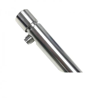 GPURE® FLOSTOP Stainless Steel Bench Mounted Angled Single Temperature Timed Flow Pillar Tap - GPT7500