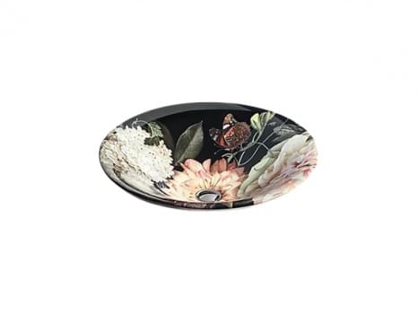 Dutchmaster in Blush Floral™ on Carillon® Round Wading Pool® Vessel Lavatory - K-30333-DM1-0