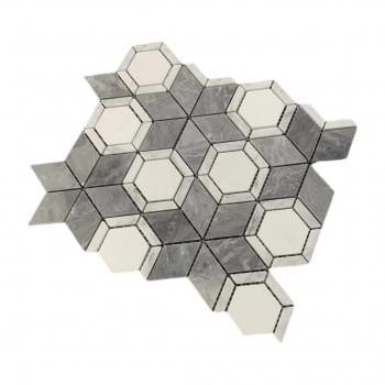 Star Marble Mosaic from Graystone Tiles & Design Studio