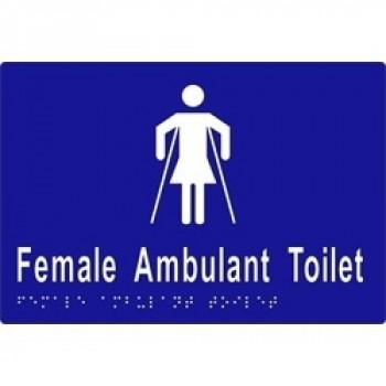 ML16266 Female Ambulant Toilet Braille