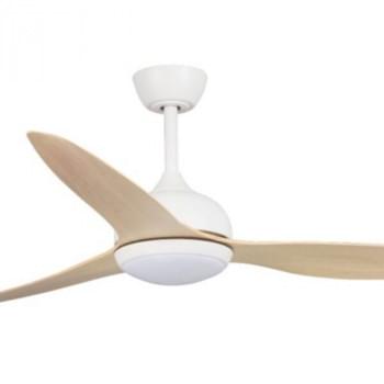 Fanco Eco Style DC Ceiling Fan with LED Light – White with Beechwood Blades 60″ from Universal Fans x Fanco