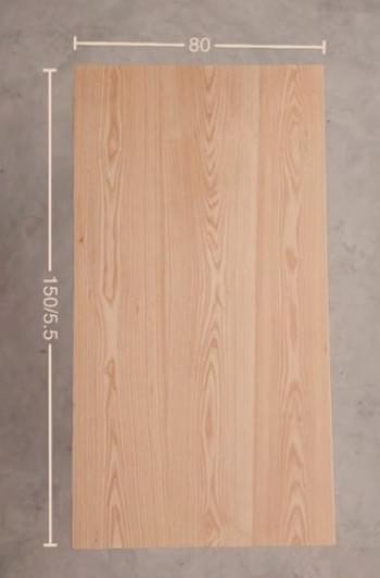 White Ash Hardwood board (Straight edge)