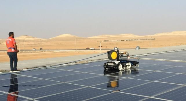 hyCLEANER Black Solar Panel & Glass Roof Cleaning Robot from Delta Pyramax