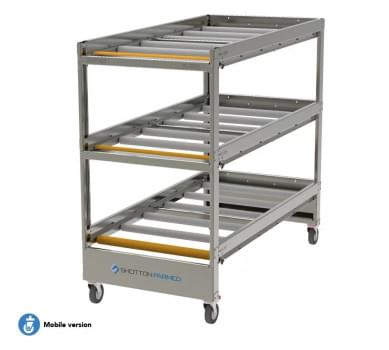 3 Tier Cool Room Mobile Racking from Shotton Lifts – Shotton Parmed