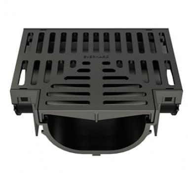 EasyDRAIN Compact Tee Piece with Polymer Grate from Everhard Industries