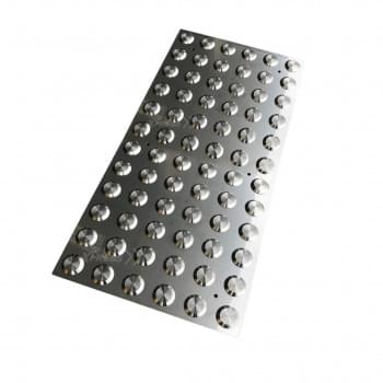 316 Stainless Steel Integrated Tactile Plate Classic 300 x 600mm
