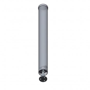 Bollard Surface Mount Concealed Base 140mm x 1200mm Stainless Steel from Safety Xpress