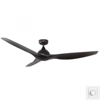 Fanco Horizon High Airflow DC Ceiling Fan with Wall Control – Textured Bronze 64?
