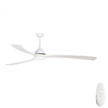 Fanco Sanctuary DC Ceiling Fan with Remote and Dimmable CCT LED – White 86″ from Universal Fans x Fanco
