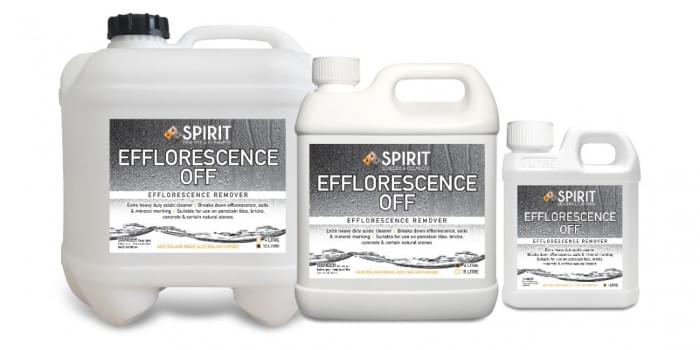 Efflorescence Off from Spirit Sealers & Cleaners