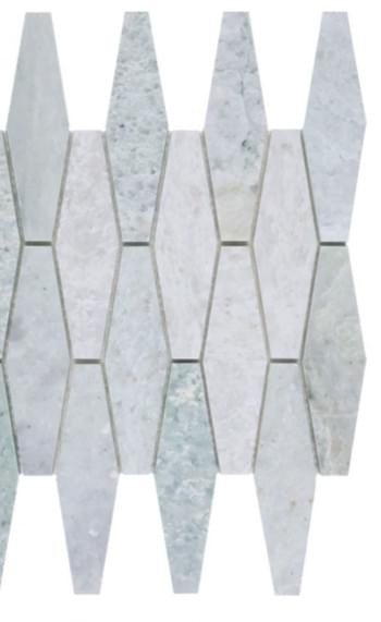 Ming Green Long Hexagon Honed Mosaic from Graystone Tiles & Design Studio