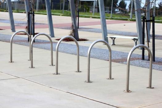 Bike Leaning Rail from Commercial Systems Australia