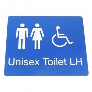 Unisex toilet sign accessible LH 975-MFDT-LH-B