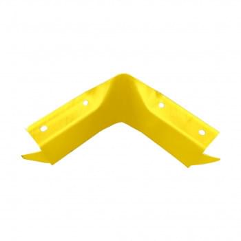 Guard Rail Internal Right Angle Bend - Powdercoated Safety Yellow from Safety Xpress