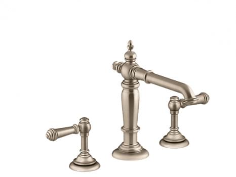 Artifacts™ Column Spout With Lever Handles - K-76033T-4-CP from KOHLER
