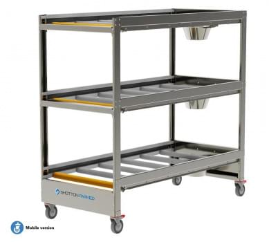 3 Tier Cool Room Mobile Racking from Shotton Lifts – Shotton Parmed