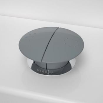 Round Care Button - Anthracite Grey - with GermGard® - 416020AG from Caroma
