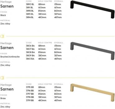 Sarnen, 160mm, Black from Archant