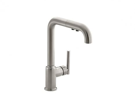 Purist® Pullout Kitchen Faucet - K-7505T-B4-CP from KOHLER