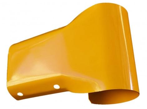 Guard Rail Bullnose end - Large - Powdercoated Safety Yellow from Safety Xpress