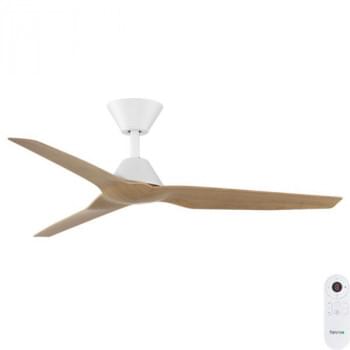 Fanco Infinity-ID DC Ceiling Fan SMART/Remote – White with Beechwood Blades 48?