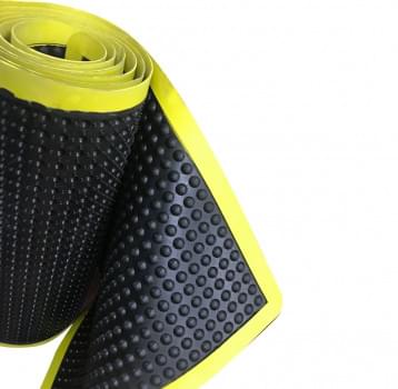Anti Fatigue Mat - Ergo Stance - 900mm x Custom Length - Black OR Yellow Border - Custom Order from Safety Xpress