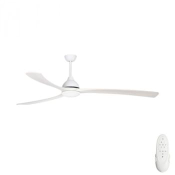Fanco Sanctuary DC Ceiling Fan with Remote and Dimmable CCT LED – White 70?