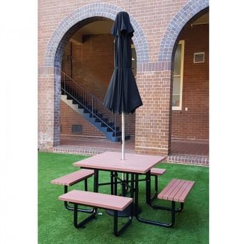 Square Umbrella - 3m from Astra Street Furniture