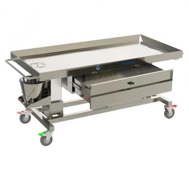 Height Adjustable Vet Trolley from Shotton Lifts – Shotton Parmed