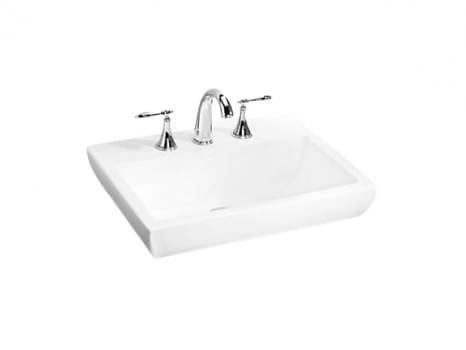 Parliament Semi-recessed Lavatory with Single Faucet Hole - K-14715X-1G-0