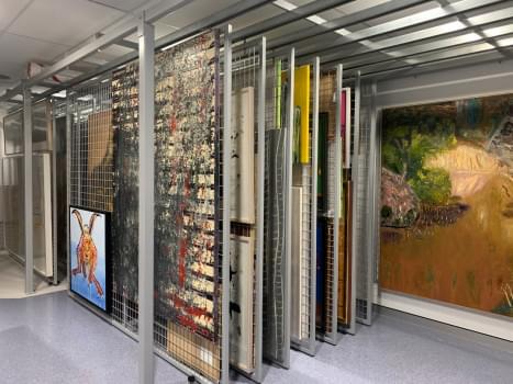 Art Storage racks from Quantum Library Supplies