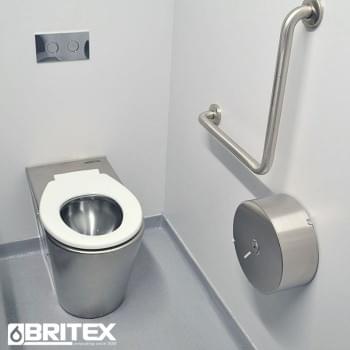 Pneumatic In Wall Cistern with Low Profile Buttons Standard Plate 3/4.5L from Britex