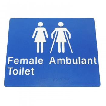 Female ambulant toilet sign 975-F/FAT-B