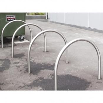 Bike Rack - Stainless Steel Hoop In-Ground from Safety Xpress