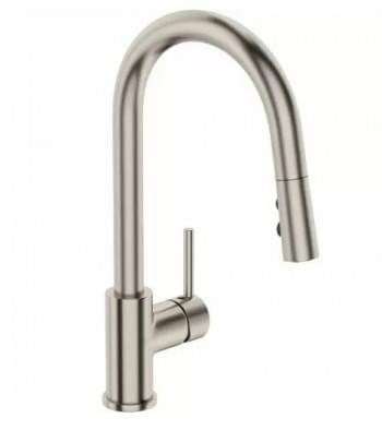 Uno Gooseneck, Pullout Spout, Brushed Nickel
