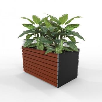 Barcelona Planter - Large Rectangular (Solid Ends) from Astra Street Furniture