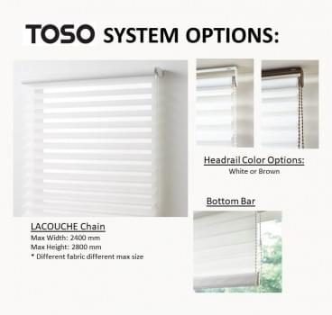 LACOUCHE TRILAY - ROLL BLINDS from TOSO