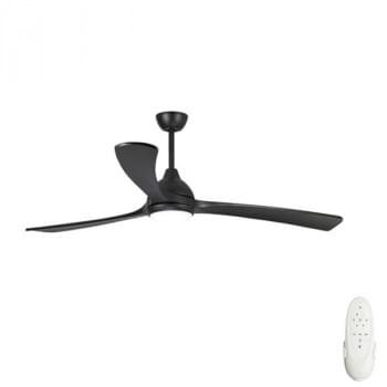 Fanco Sanctuary DC Ceiling Fan with Remote and Dimmable CCT LED – Black 70?